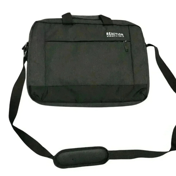 Kenneth‎ Cole Reaction Gray Laptop Bag 15.6" w/ Shoulder Strap - Picture 1 of 4